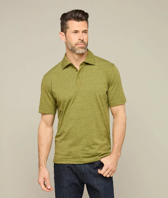 Reduced Rates Lucchese Pima Blend Polo :: Olive