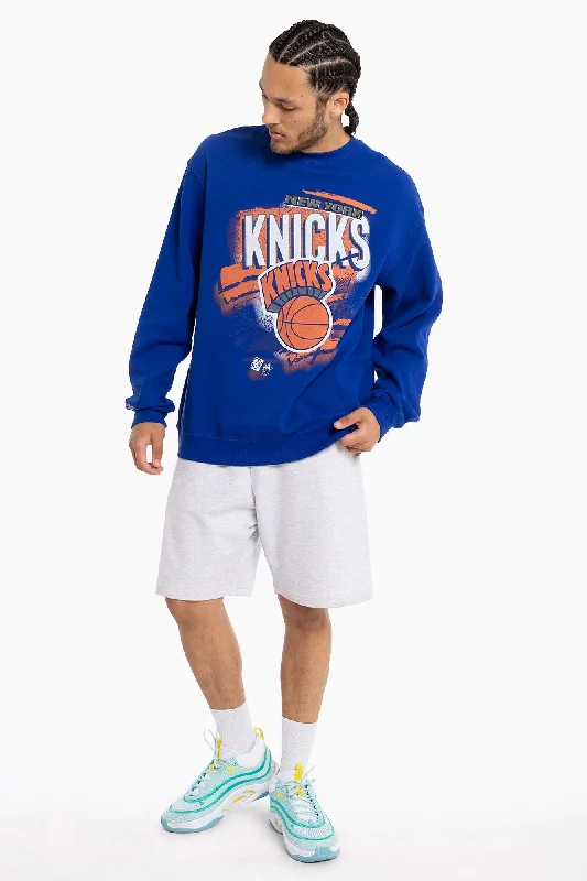 Final Clearance New York Knicks Abstract Logo Crew | Blue