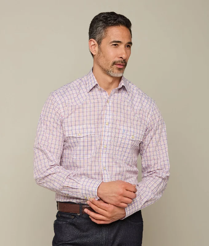 Weekend Savings Bonanza El Paso Plaids :: Lavender And Paprika Bordered Box Check