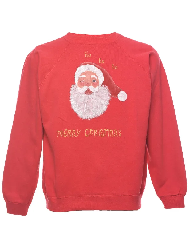 Weekend Bargains Galore Santa Claus Christmas Sweatshirt - L