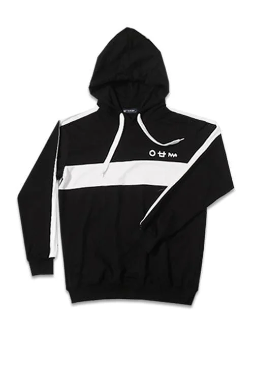 Final Offer MO007Y Men Hoodie Logo cst blk-wh x Boy