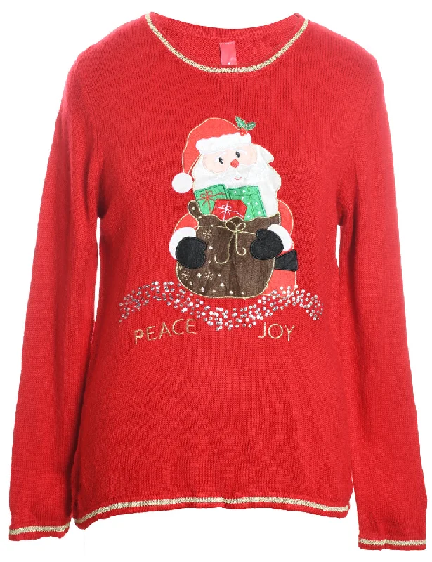 Midnight Sale Santa Claus Christmas Jumper - M