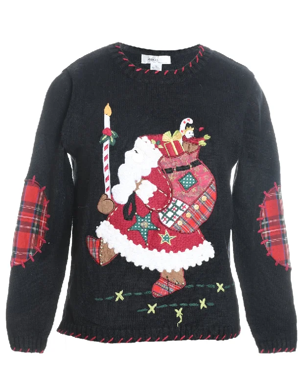 Huge Savings Santa Claus Christmas Jumper - M
