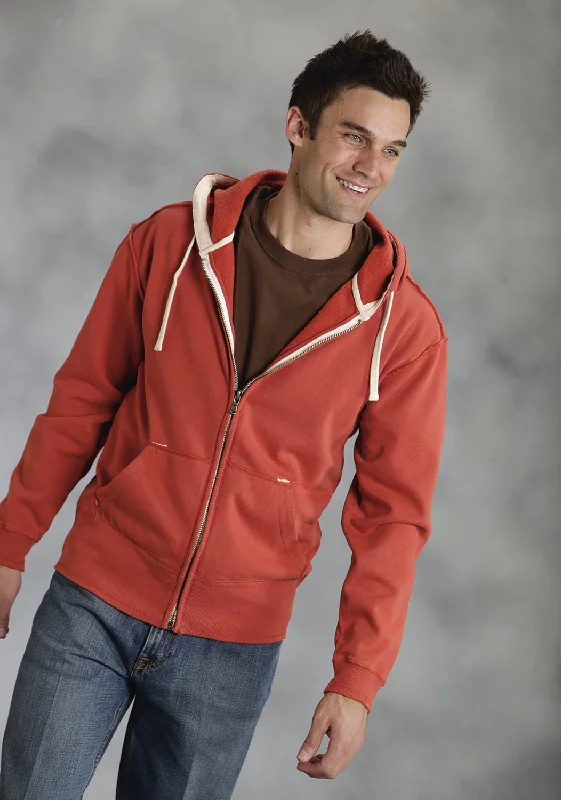 Weekend Discounts to Celebrate Ouray Mens Rust 100% Cotton USA Hoodie