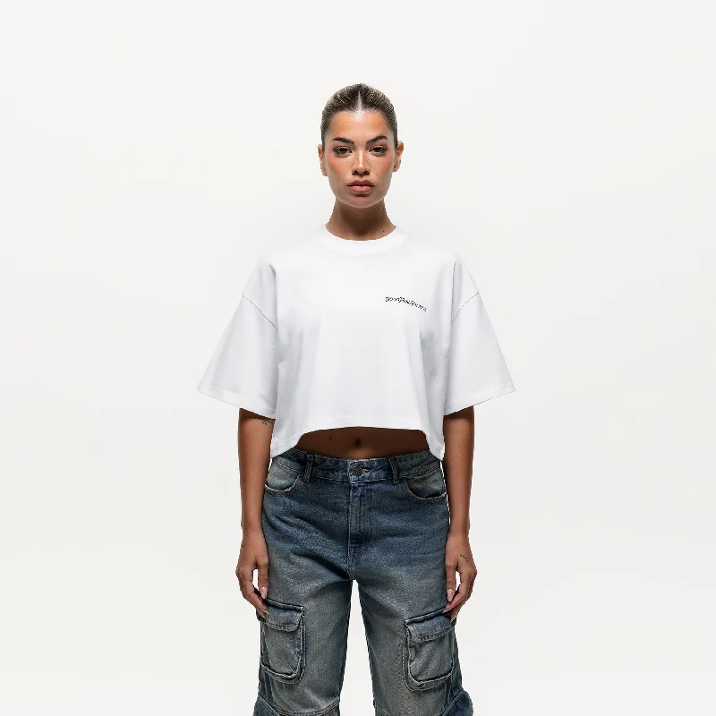 Value Pack Vintage White Cropped T-shirt (Final Sale)