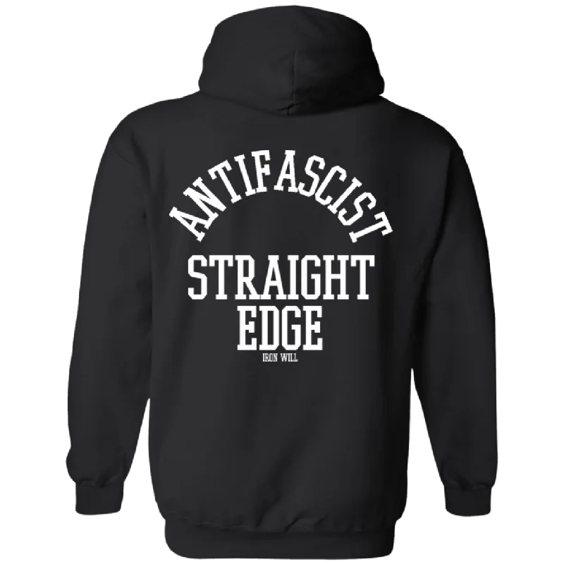 Value Deals Antifascist Straight Edge Hoodie
