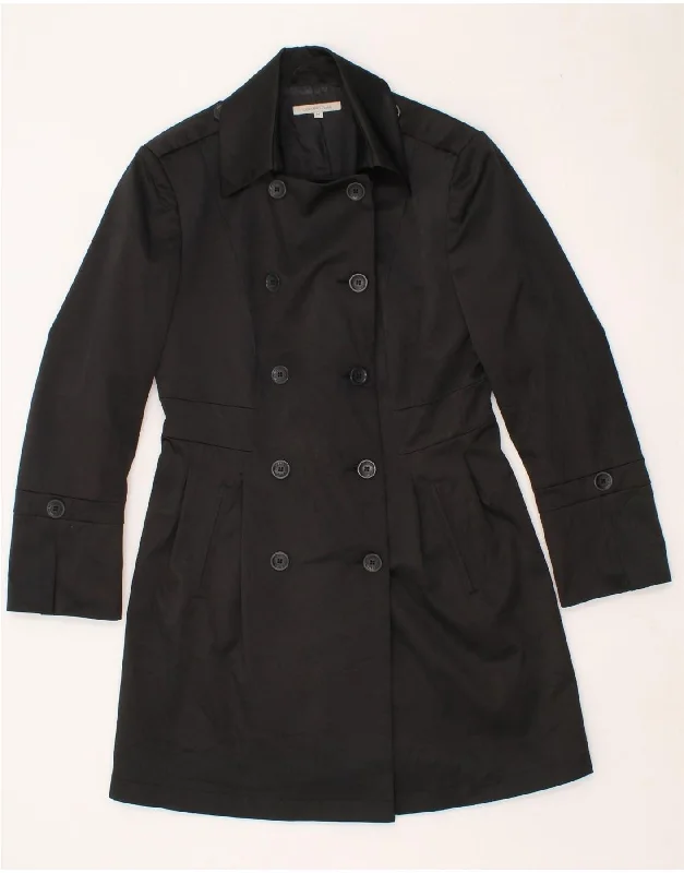 Weekend Deals to Make You Happy GERMANO ZAMA Womens Trench Coat UK 12 Medium Black Polyester Weekend Deals to Make You Happy GERMANO ZAMA Womens Trench Coat UK 12 Medium Black Polyester