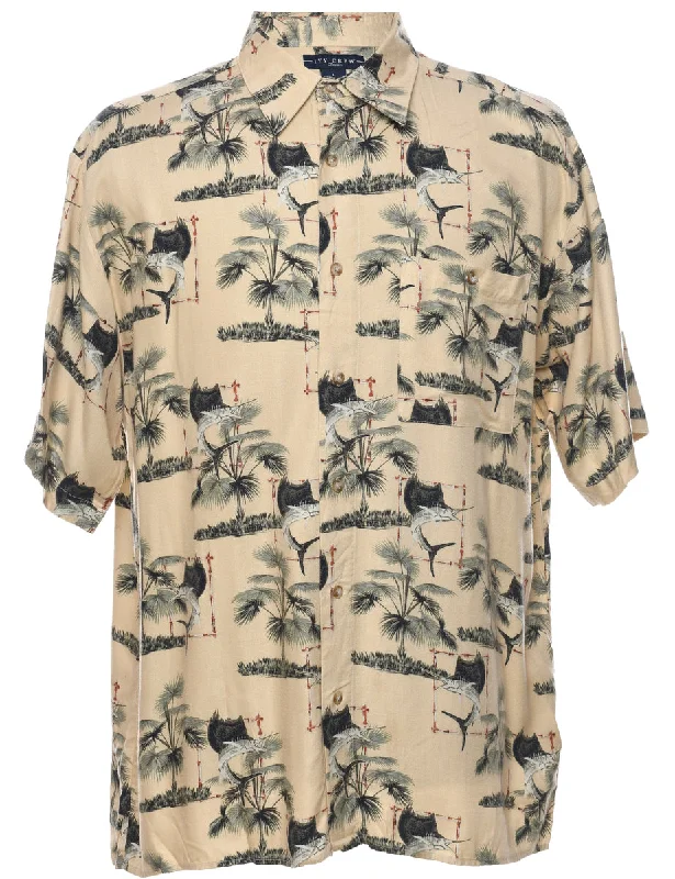 Weekend Specials to Grab Short Sleeve Hawaiian Shirt - L