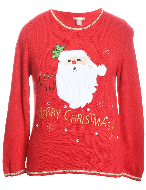 Extra Savings Santa Claus Christmas Jumper - S
