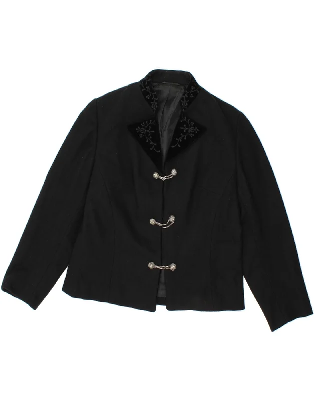 Weekend Bargains to Cherish VINTAGE Womens 3/4 Sleeve Blazer Jacket IT 44 Medium Black Weekend Bargains to Cherish VINTAGE Womens 3/4 Sleeve Blazer Jacket IT 44 Medium Black