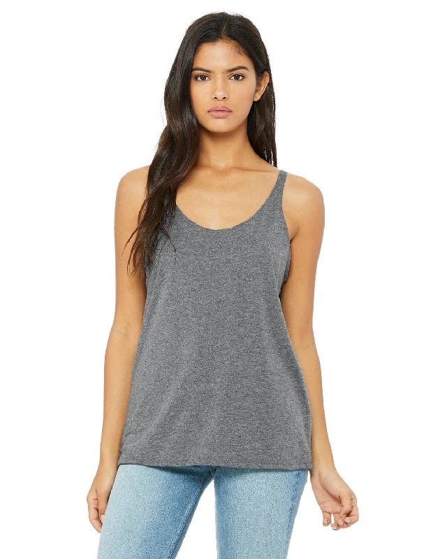 Overstock Clearance Bella+Canvas Ladies Slouchy Tank | Grey Triblend
