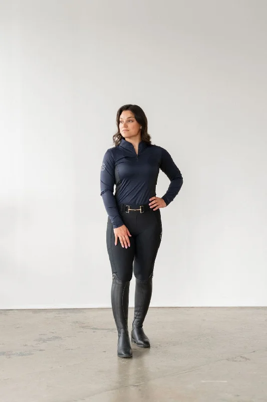 Weekend Discounts to Delight Sara Sun Shirt in Navy | Long Sleeve (XL only)