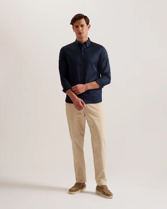 Special Offer Allarde Ls Regular Branded Oxford Shirt Navy