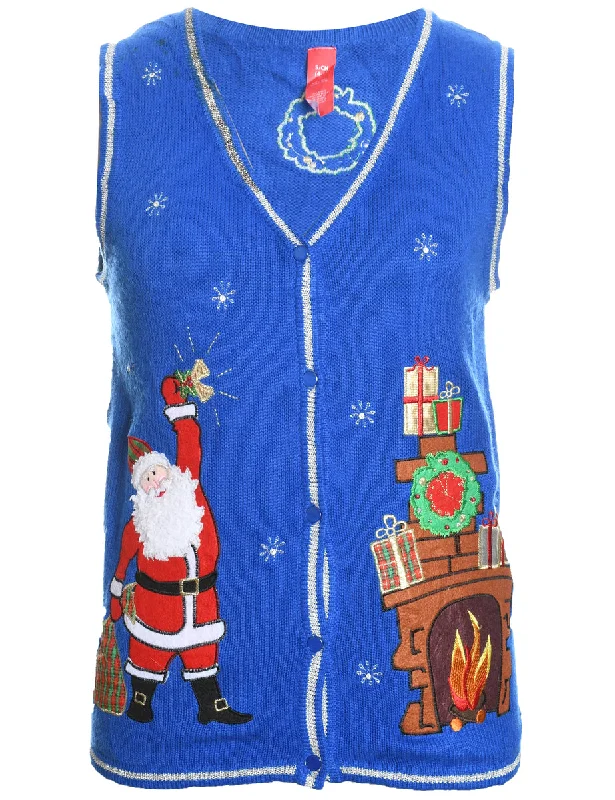 Today's Deal Santa Claus Christmas Sweater Vest - S