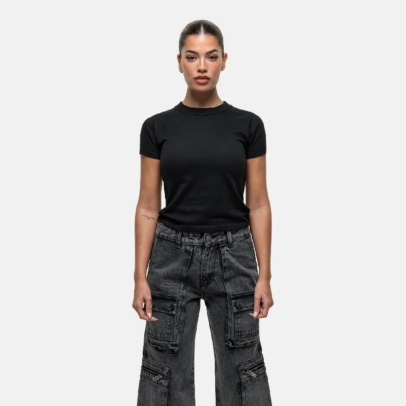 Weekend Shopping Made Better Reverse Black T-shirt