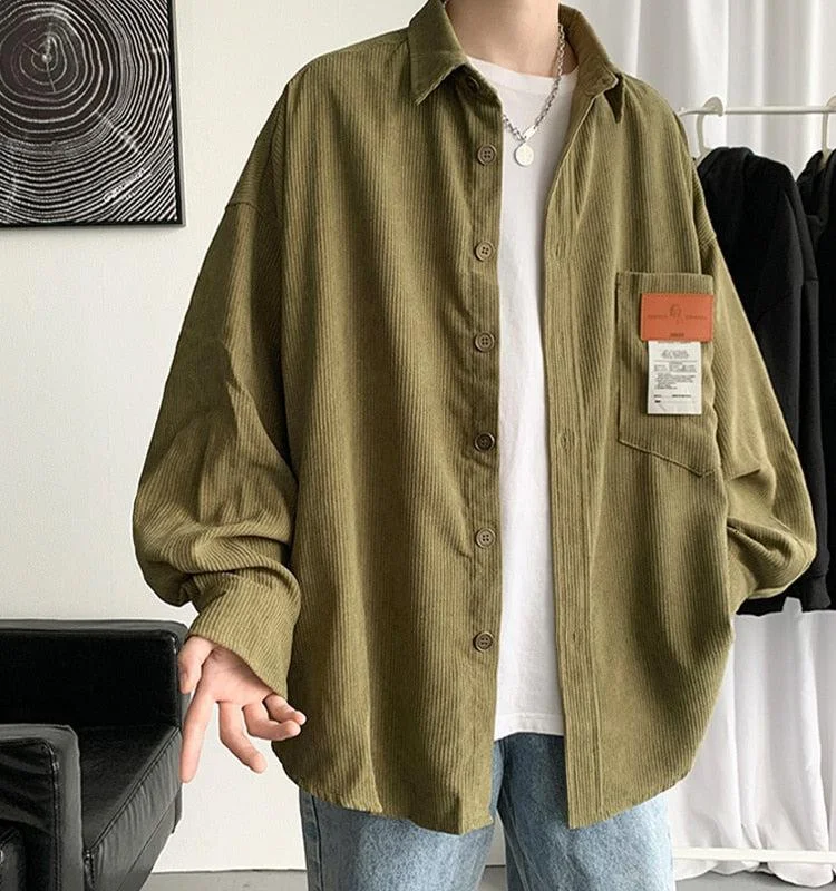 Discount Mania Soft Corduroy Casual Shirt