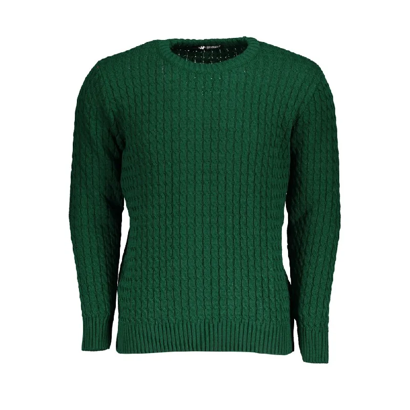 Today Only U.S. Grand Polo Twist-Knit  Crew Neck Men's Sweater