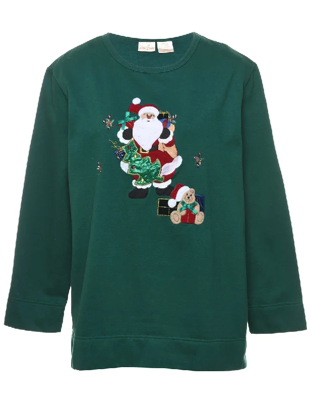 Year-End Sale Santa Claus Christmas Sweatshirt - L