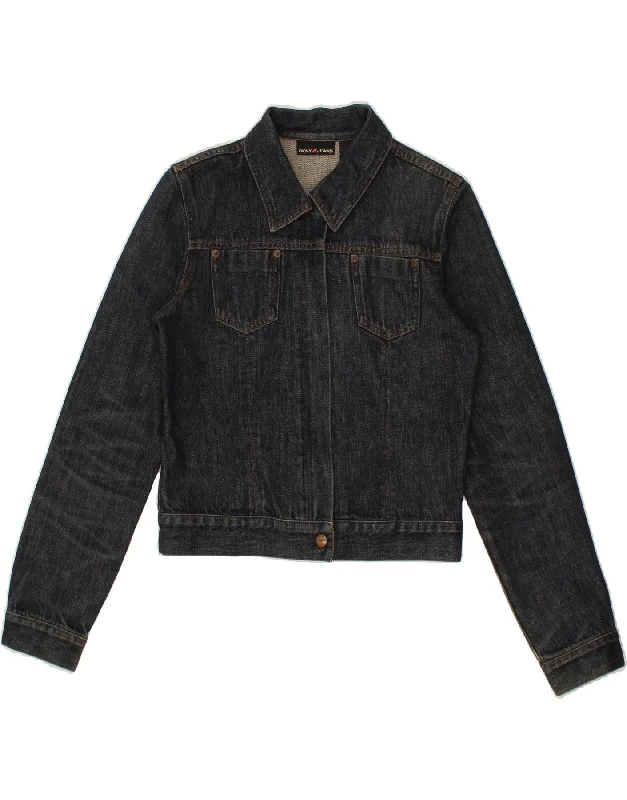 Make Your Weekend Count with Savings DKNY Womens Crop Denim Jacket UK 10 Small Navy Blue Cotton Make Your Weekend Count with Savings DKNY Womens Crop Denim Jacket UK 10 Small Navy Blue Cotton