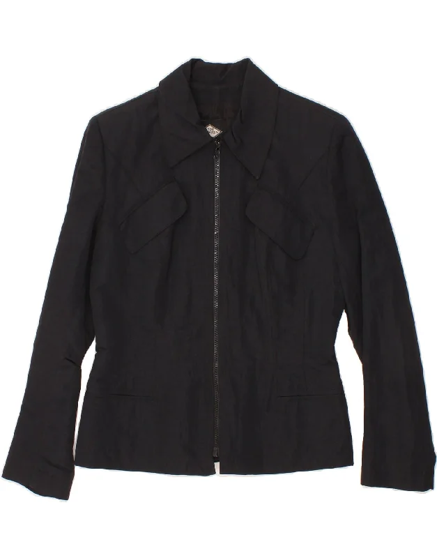 Super Sale ATOS LOMBARDINI Womens Blazer Jacket IT 44 Medium  Black Polyamide