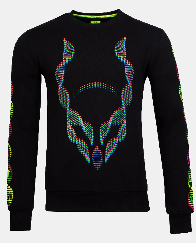 Weekend Deals You Can't Resist CYBERDOG MULTI NEON DNA SWEATSHIRT