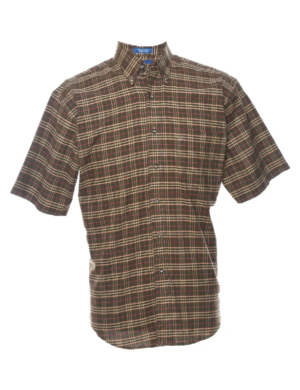 Weekend Savings Delight Short Sleeve Checked Shirt - M