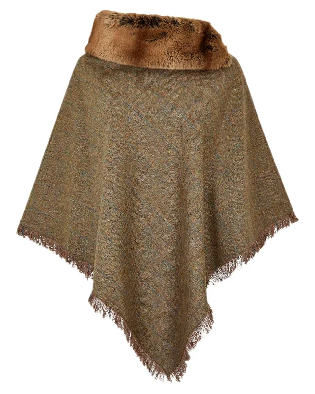 Now or Never Dubarry Womens Silverfir Tweed Poncho