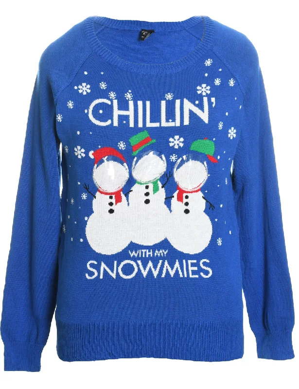 Price Slash Snowman Christmas Jumper - L