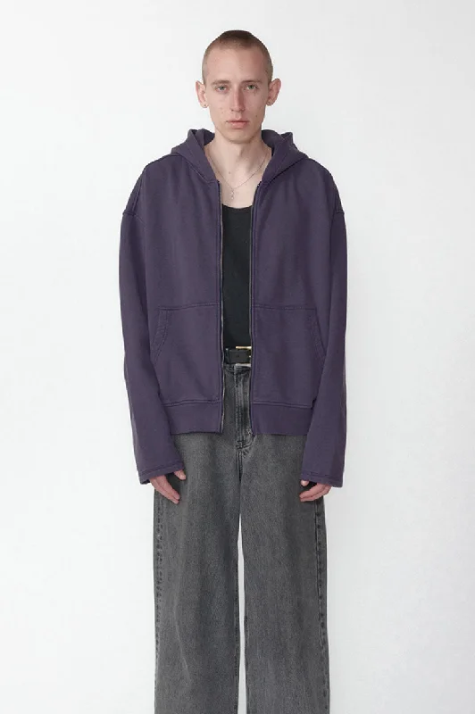 Weekend Bargains Just for You Beach Brains Bomber Zip - Ink Purple