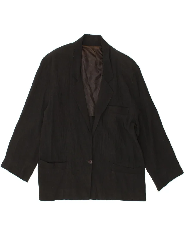 Weekend Discounts to Indulge In VINTAGE Womens 1 Button 3/4 Sleeve Blazer Jacket UK 14 Large Black Weekend Discounts to Indulge In VINTAGE Womens 1 Button 3/4 Sleeve Blazer Jacket UK 14 Large Black