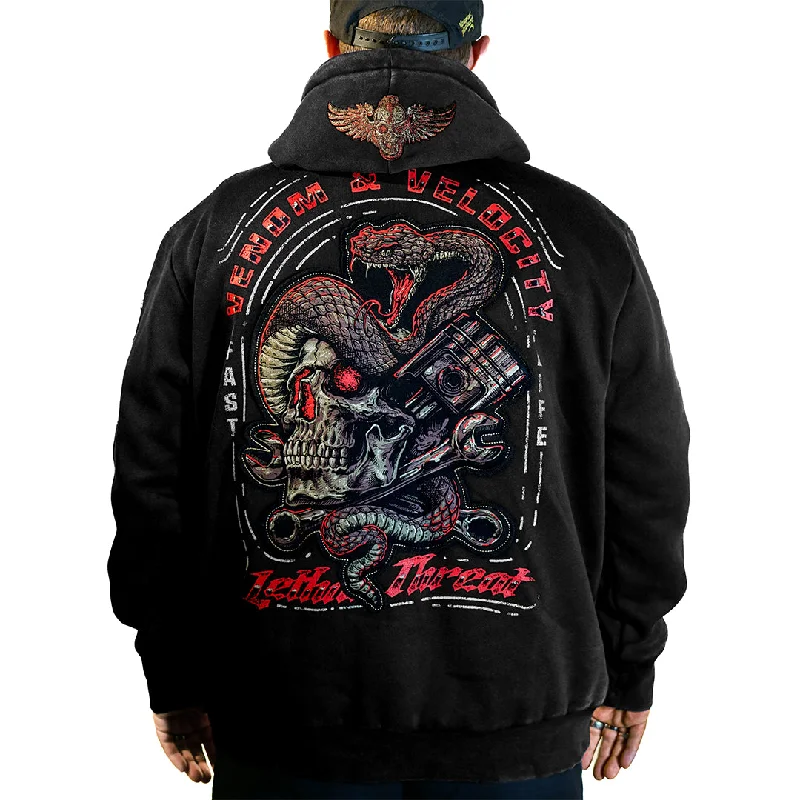 Midnight Madness Venom and Velocity Zip Up Hoodie