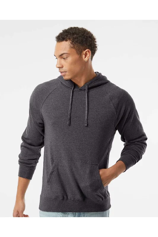 Best Choice Independent Trading Co. Mens Special Blend Raglan Hooded Sweatshirt Hoodie w/ Pouch Pocket - Carbon Grey