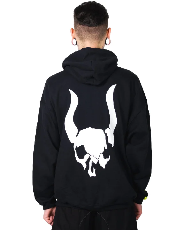 Big Deal OVERSIZE LOGO SKULL HOODIE