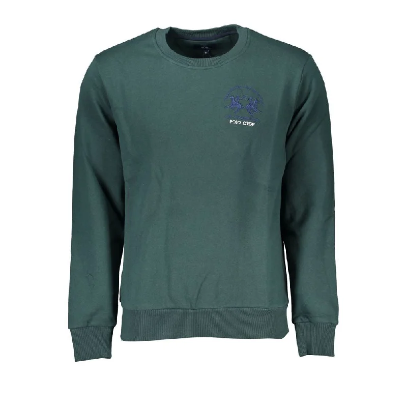 Year-End Deals La Martina Emerald Crew Neck Cotton Sweater - Regular Men's Fit