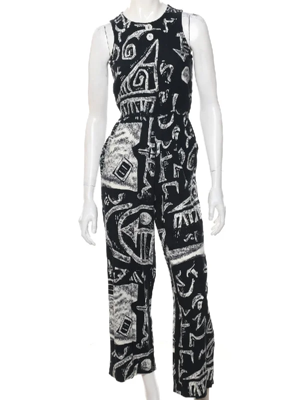 Take Action Sleeveless Jumpsuit - S
