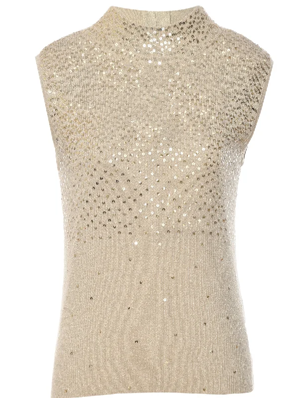 Lowest Price Sequined Vest - M