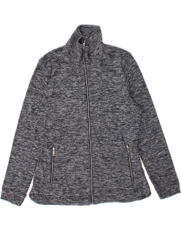 Discount Mania REGATTA Womens Fleece Jacket UK 14 Large  Grey Polyester