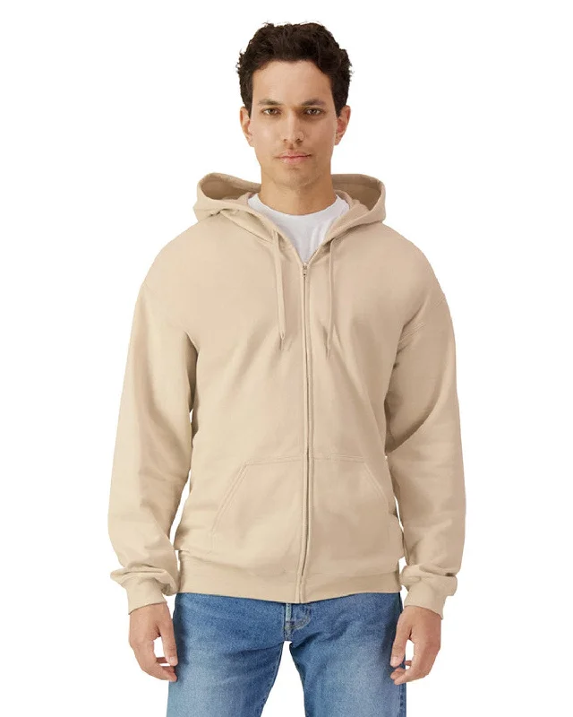 Amazing Value Gildan Softstyle Fleece Full-Zip Hooded Sweatshirt | Sand