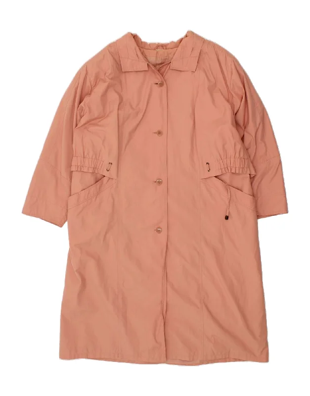Shop the Weekend Away VINTAGE Womens Trench Coat EU 54 5XL Pink Polyester