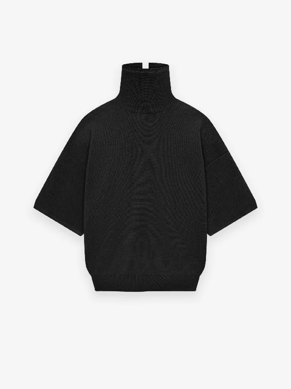 Midnight Sale Merino Knit High Neck Tee