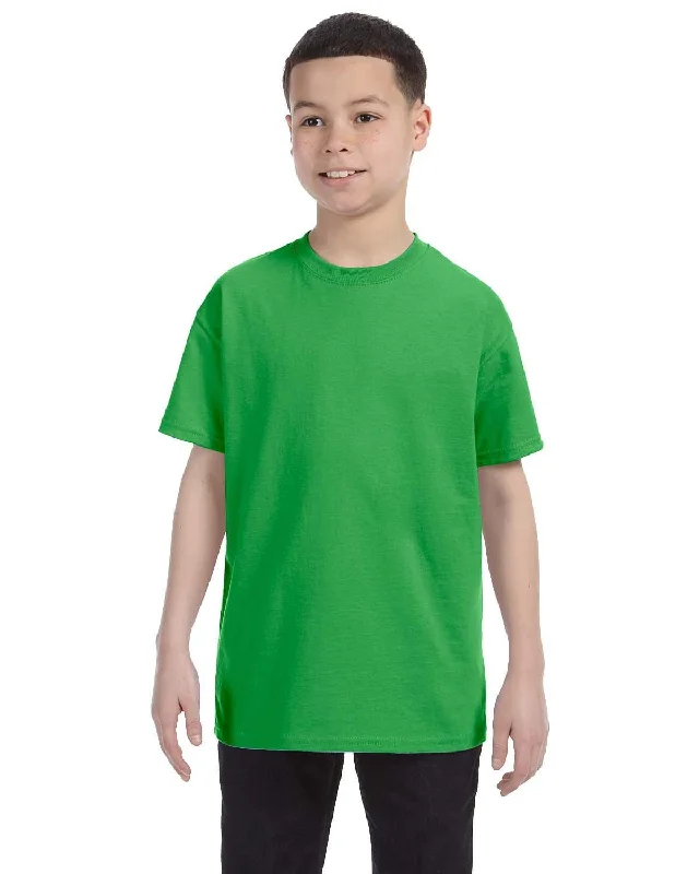 Discount Mania Hanes Youth Authentic-T T-Shirt | Shamrock Green