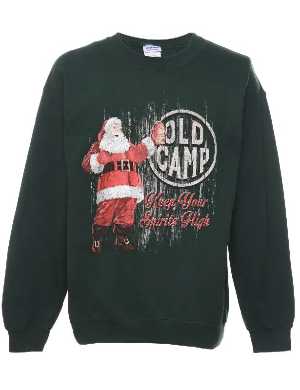 Weekend Savings Spree Santa Claus Christmas Sweatshirt - M