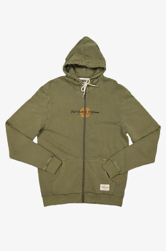 Weekend Bargains to Cherish Just Another Fisherman Salt Zip Hood - Lichen
