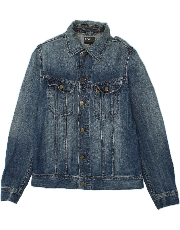 Savings Galore LEE Womens Denim Jacket UK 14 Large Blue Cotton