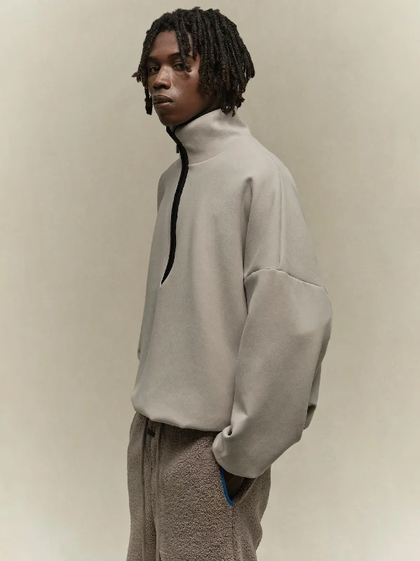 Don't Miss Out Suede Fleece Half Zip