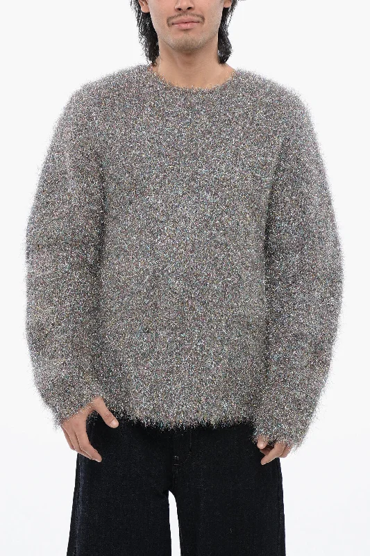 Weekend Deals to Make You Happy Jil Sander Lurex Chunky Fuzzy Sweater