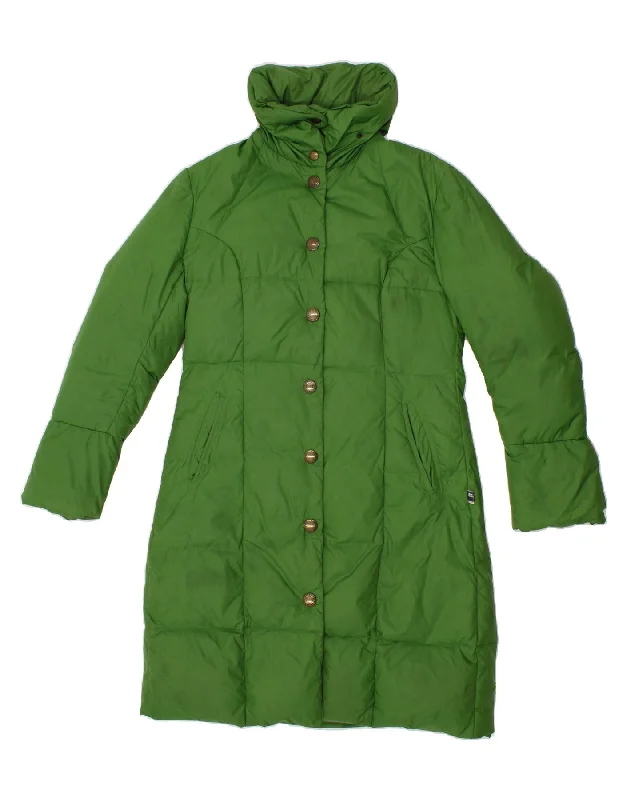 Weekend Savings Extravaganza JEAN PAUL GAULTIER Womens Padded Coat IT 44 Medium Green Polyamide