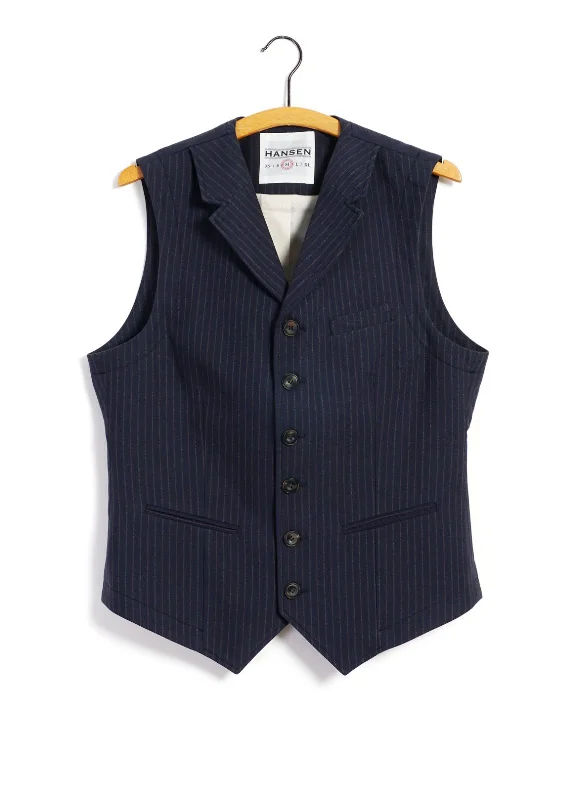 Weekend Offers That Thrill WILLIAM | Lapel Waistcoat | Blue Pin