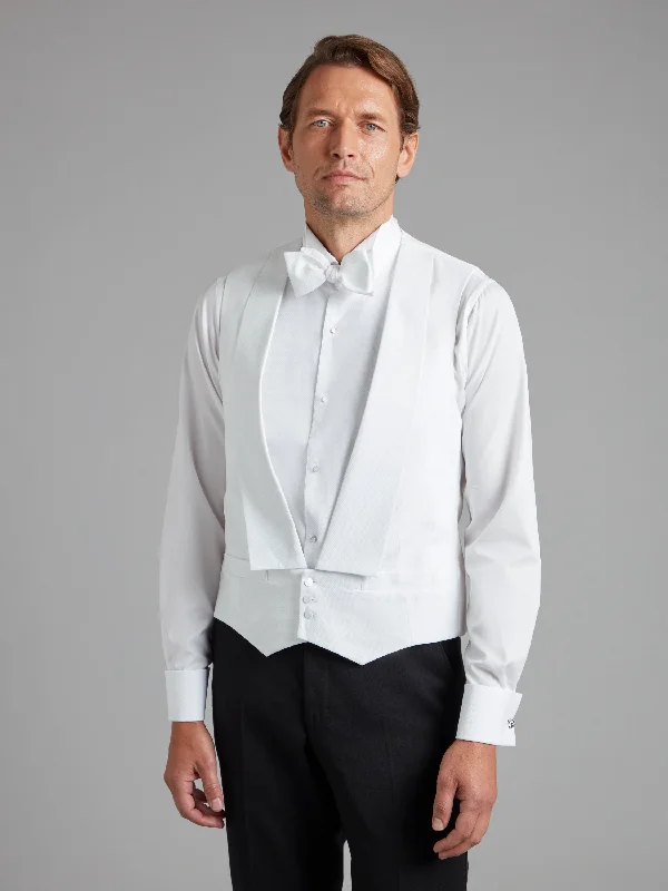 Weekend Offers That Amaze Marcella Waistcoat, Backed - White