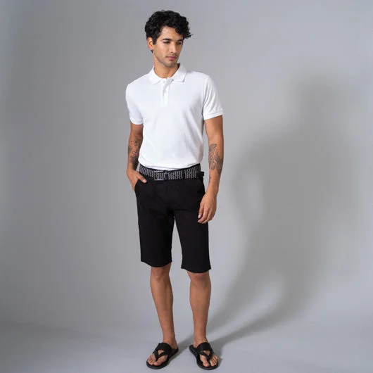 Weekend Savings Extravaganza Vanilla Frost White Cotton Polo T-Shirt